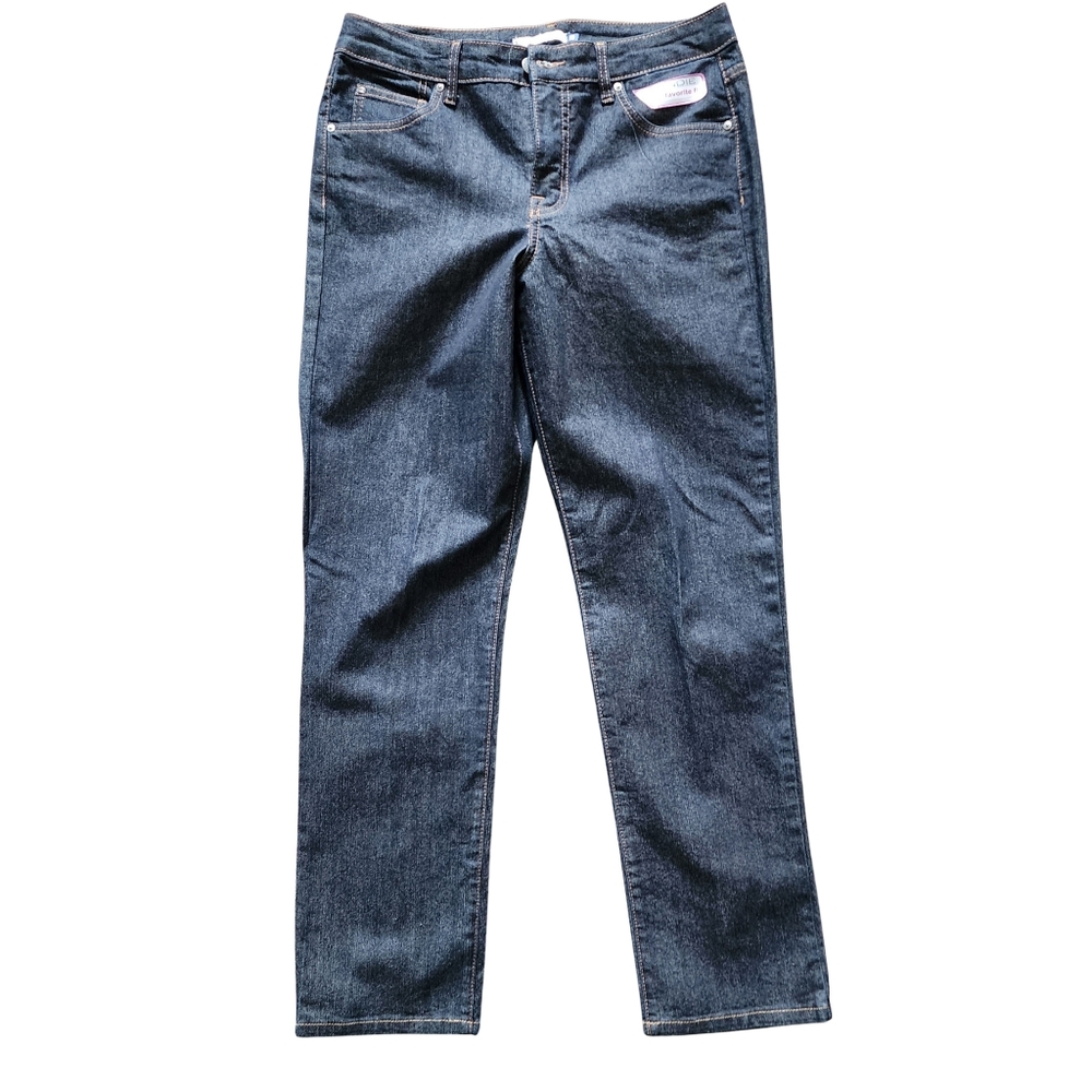 Bandolino Dark Blue Straight Leg Jeans